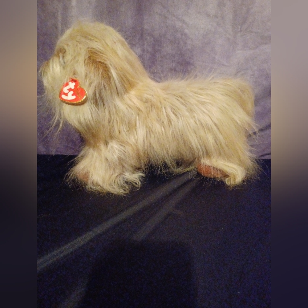TY 1999 Duster The Dog Beanbag Plush